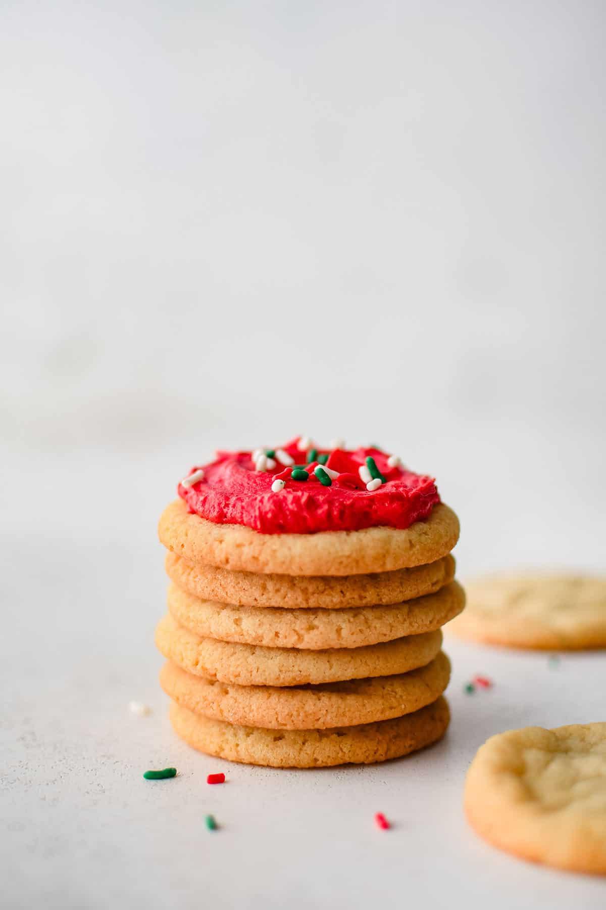 Biscotti Morbidi allo Zucchero 2 Pila di biscotti morbidi di zucchero