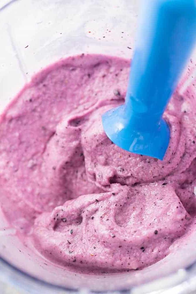 gelato senza gelatiera, ricetta mirtilli