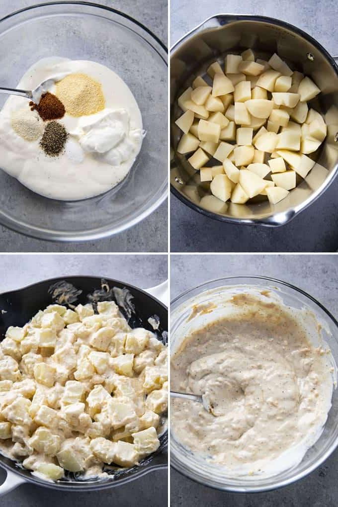 Come preparare le patate al formaggio e ranch