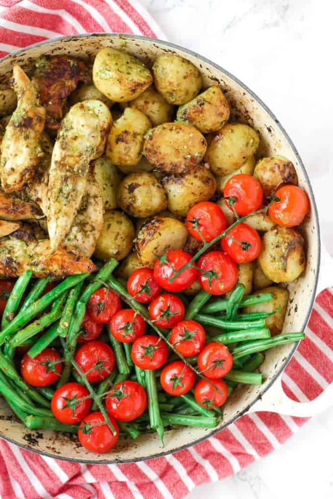 Pollo al pesto al forno