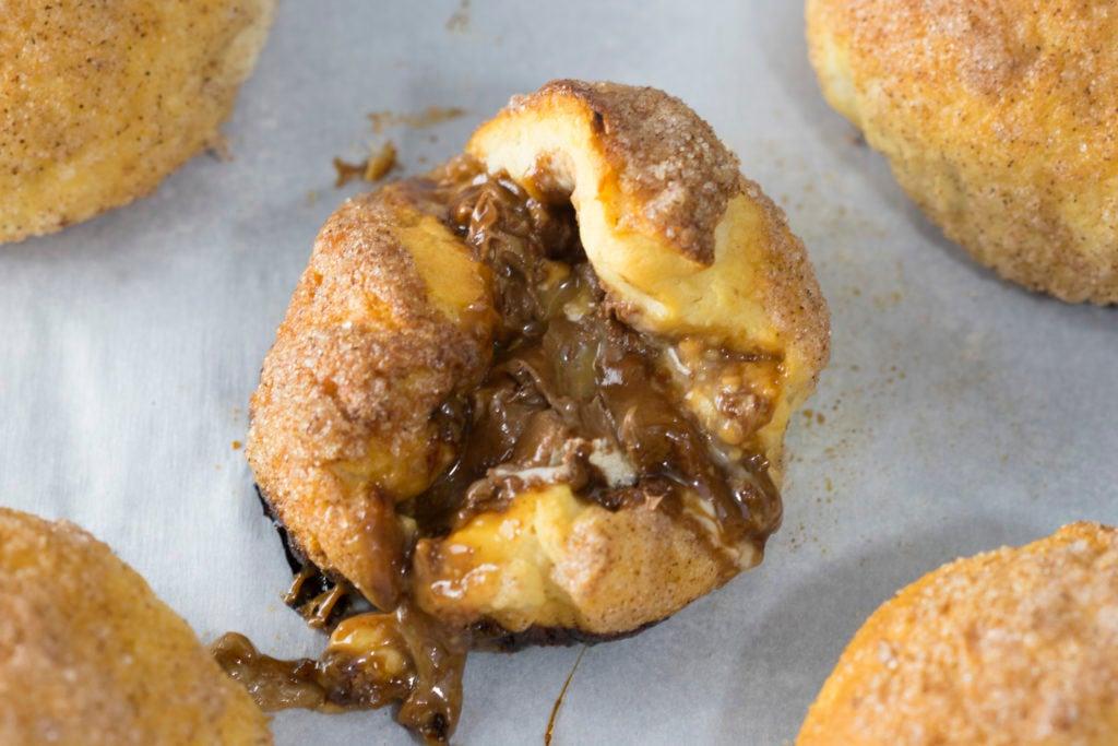 Peanut Butter Snickers Bombs