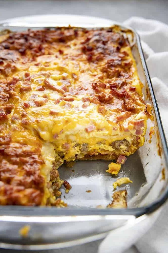 ricetta casseruola per la colazione affettata