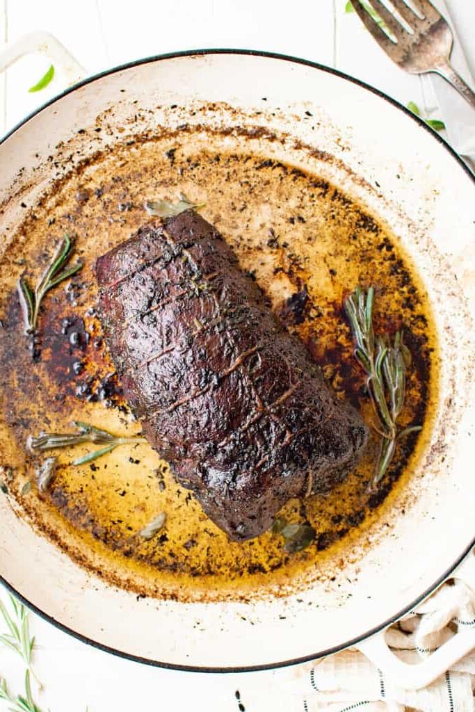 Filetto di manzo arrosto scottato in padella