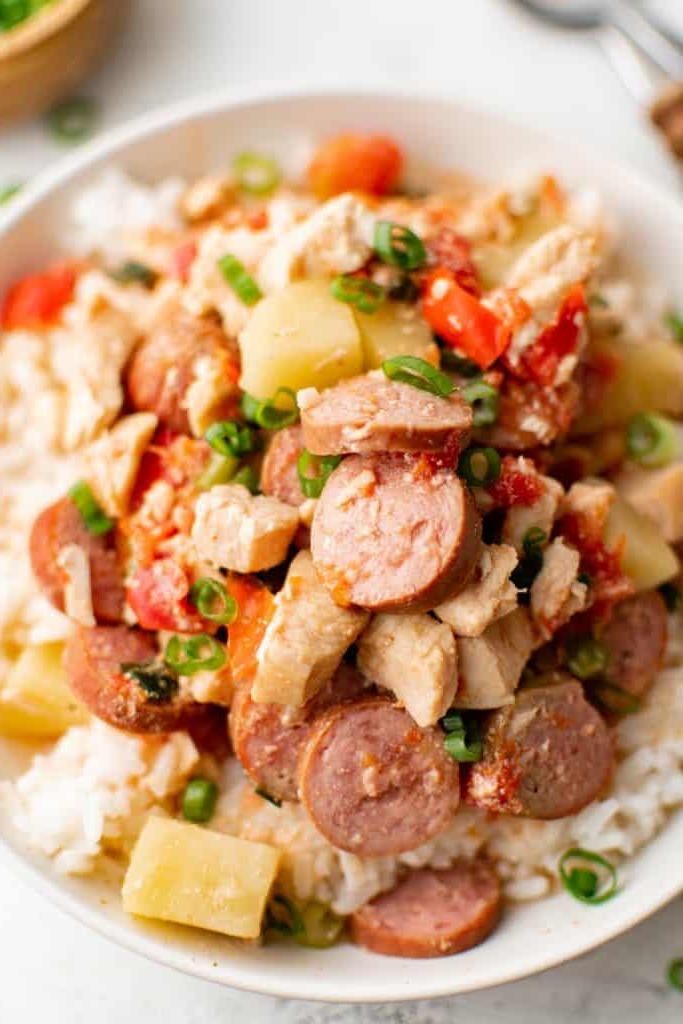 pollo cajun su un piatto