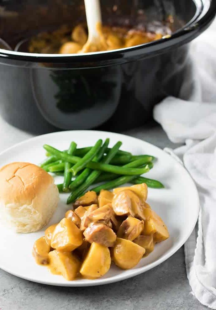 Salsiccia e Patate Kielbasa in Slow Cooker