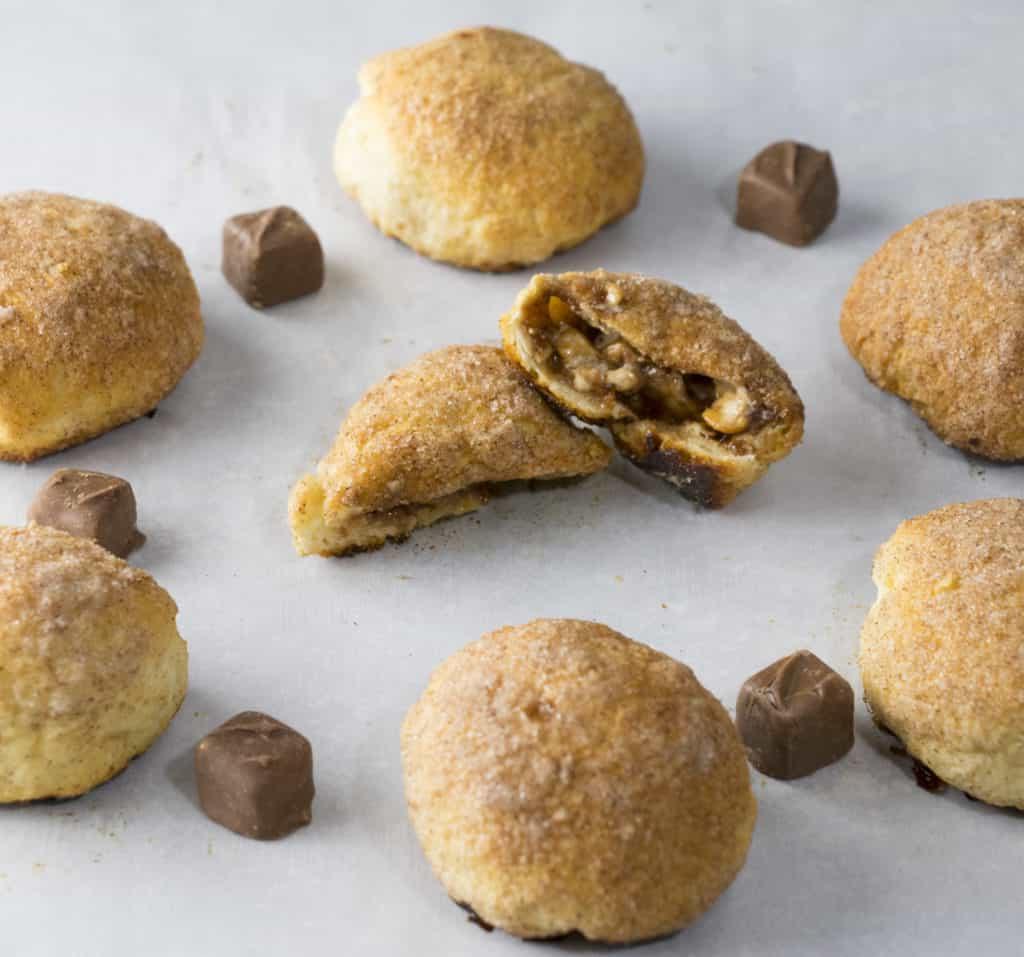 Peanut Butter Snickers Bombs