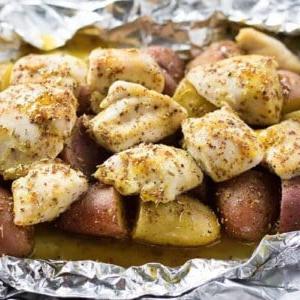 Cartoccio di pollo finale, pronto da gustare