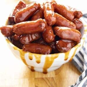Salsiccine BBQ in Slow Cooker 6 little smokies