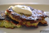 Golden Zucchini Feta Fritters
