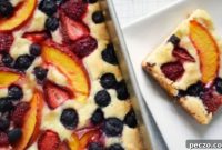 Peach or Plum and Berry Crumble Bars
