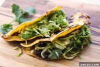 Crispy Black Bean and Feta Tacos with Shaved Brussels Slaw