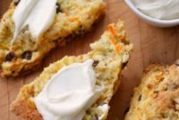 Luscious Carrot Scones with Cream Cheese