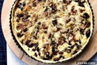Flaky Ham, Mushroom and Gruyere Tart with Aromatic Rosemary