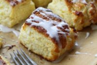 Meyer Lemon Scones with Zesty Drizzle and Luscious Curd