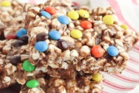 Sweet M and Ms Popcorn Treats