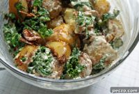Roasted Potato and Kale Salad with Creamy Tahini
