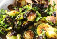Crispy Roasted Brussels Sprouts with Savory Fish Sauce