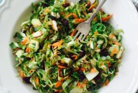 Crisp Maple Brussels Slaw