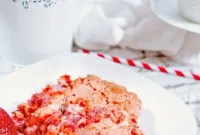Effortless Strawberry Cream Cheese Dump Cake