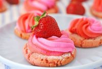 Dreamy Strawberry Cream Cheese Cookies