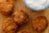 Spiced Salmon & Chickpea Fritters
