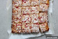Zesty Rhubarb Lemon Squares