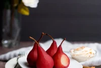 Effortlessly Delicious Red Wine Pears