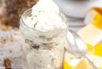 Velvety Butter Pecan Ice Cream No Churn Required