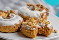 Golden Baked Carrot Cake Donuts