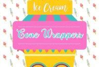 Personalized Ice Cream Cone Wraps