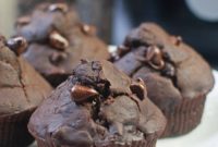 Moist Air Fryer Double Chocolate Zucchini Muffins