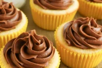 Golden Cupcakes with Decadent Chocolate Buttercream