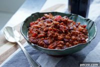 Beef and Spolumbos Sausage Chili