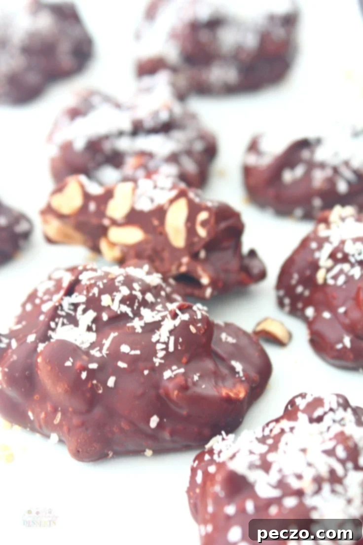 Chocolate peanut clusters recipe, perfect for gifting and parties