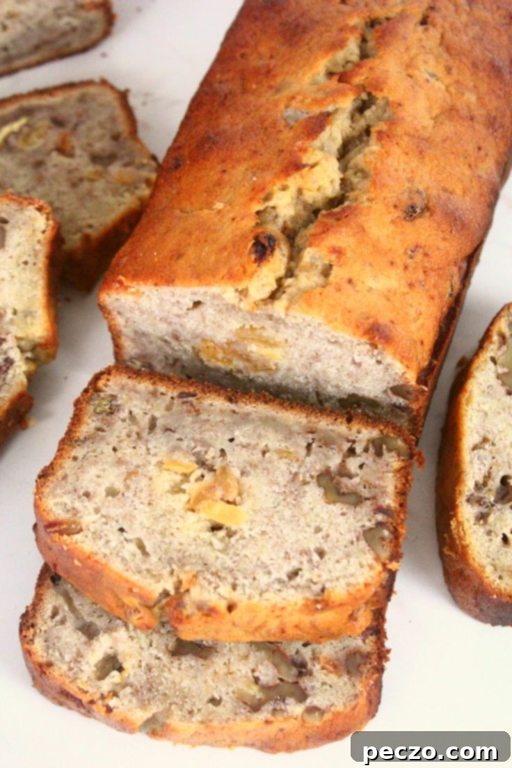Banana walnut bread recipe