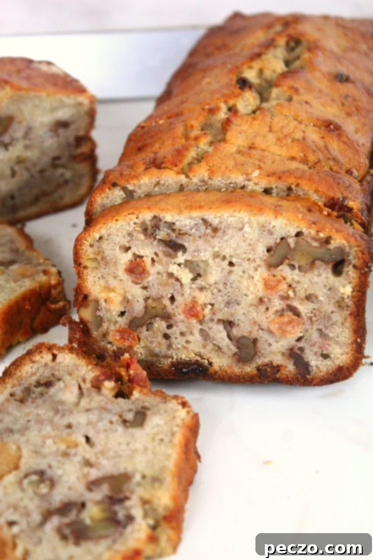 Easy banana walnut bread