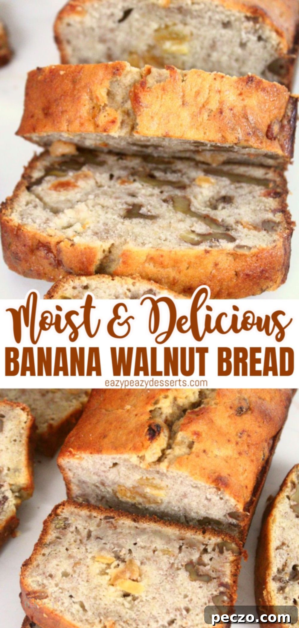 Banana and walnut bread