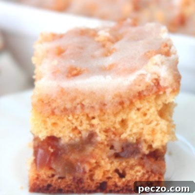 Apple Crumb Cake with Glaze