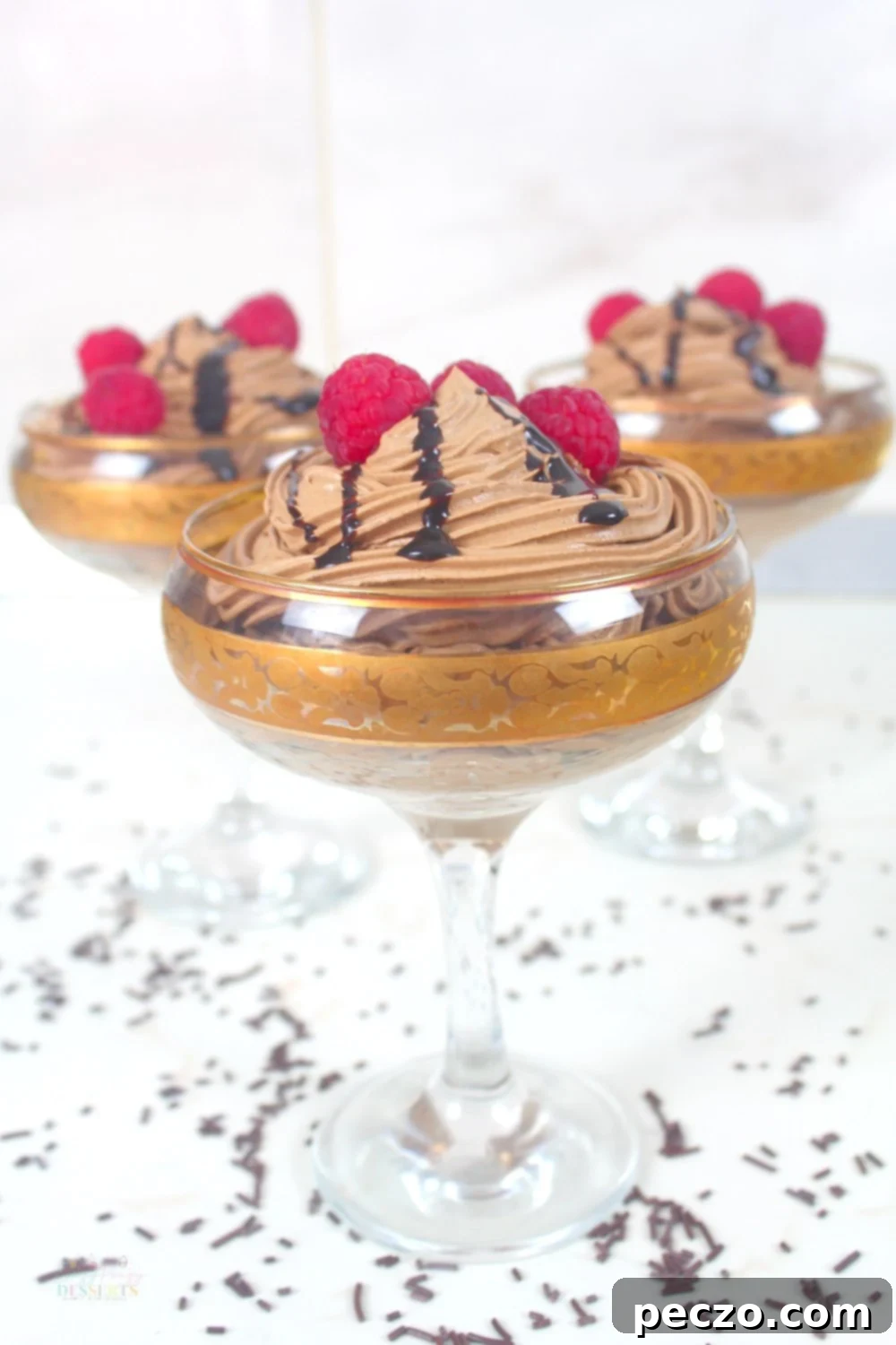 Homemade chocolate mousse