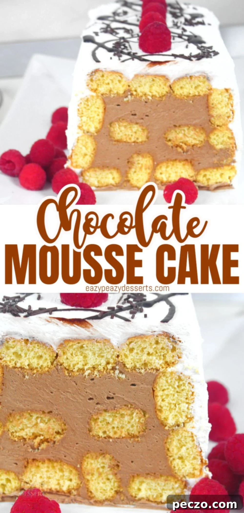 Chocolate mousse cake - pin for later