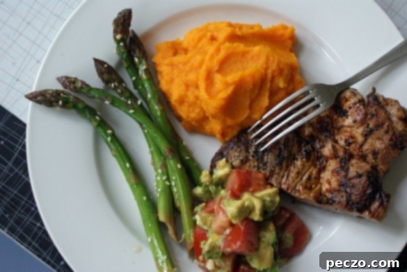 Grilled Pork Shoulder Steaks with a savory rub