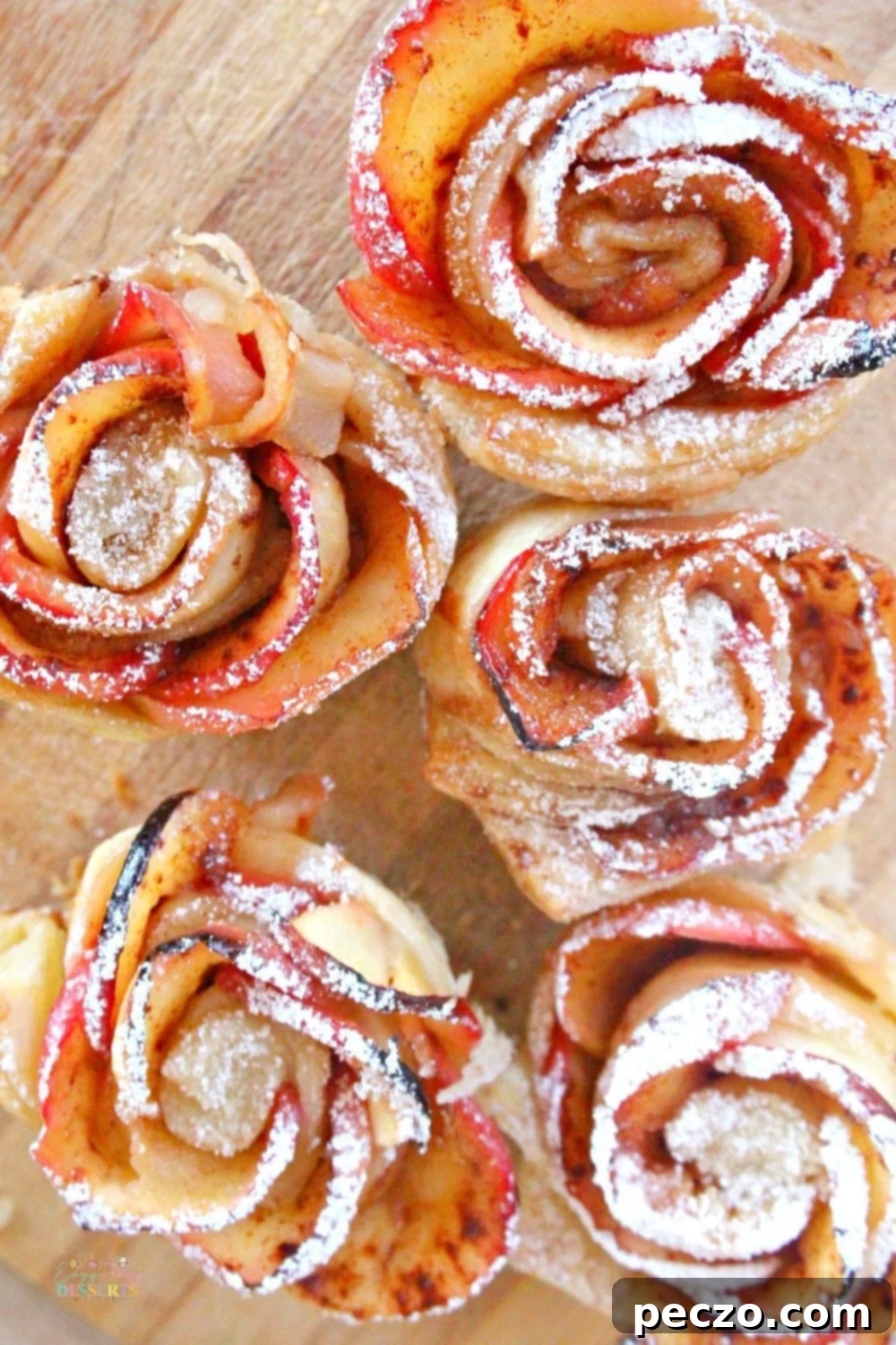 Puff pastry roses - preparation step