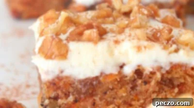 Carrot cake squares