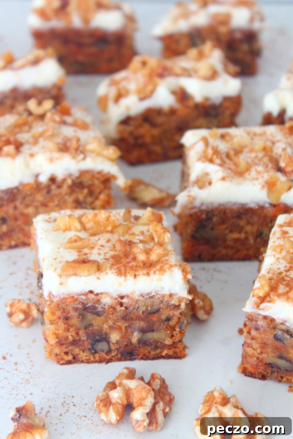 Carrot cake bars recipe