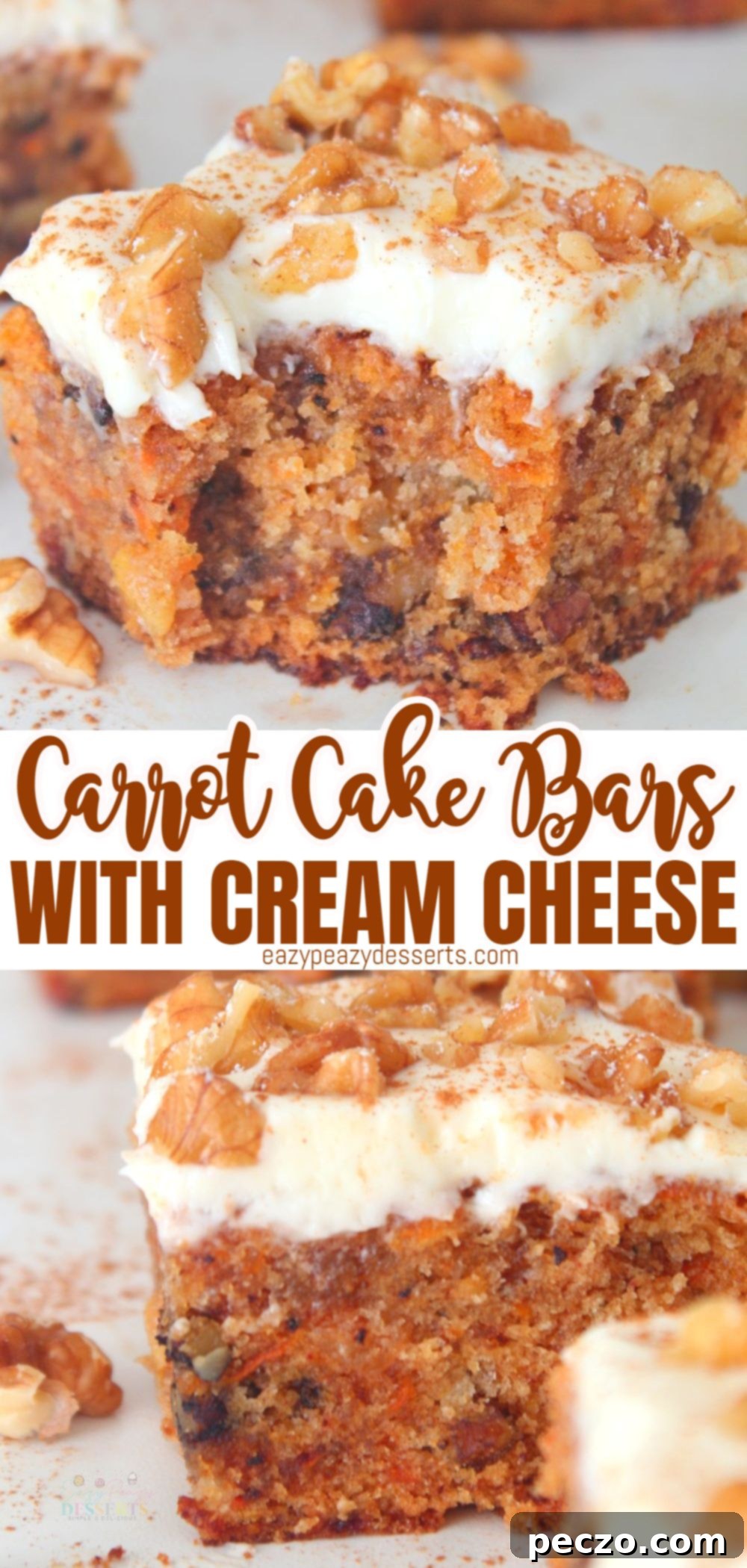 Carrot cake bars