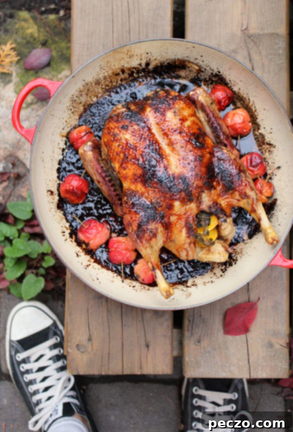 Roast Duck cooked to perfection with crispy skin
