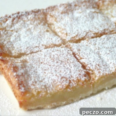 Classic Lemon Bars with powdered sugar
