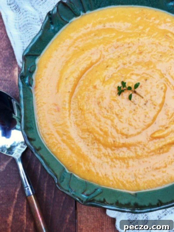 Delicious and healthy sweet potato and lentil soup, perfect for a slow cooker, styled for mobile photography
