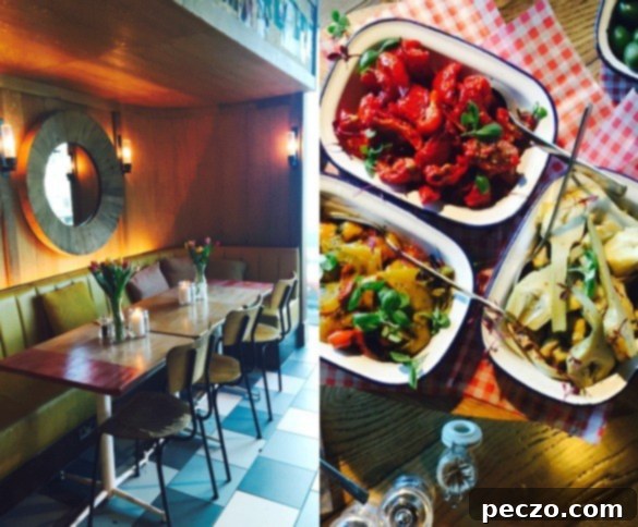 Recipease Collage - A compilation of images from Jamie Oliver's Recipease, showcasing the vibrant kitchen, fresh ingredients, and the inviting atmosphere.