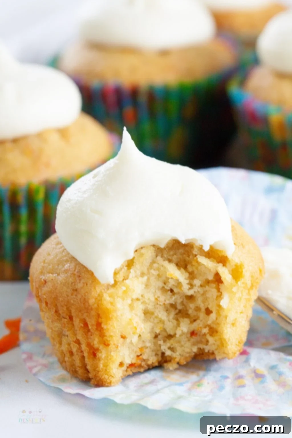 Moist carrot cake cupcakes